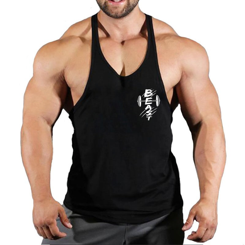 Summer Brand Fitness Tank Top Men Bodybuilding 2023 Train Gyms Clothing Fitness Men Shirt Running Vest Cotton Singlets Muscle