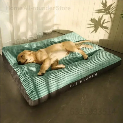 Cama de cachorro de veludo cotelê sofá para cães cama de pelúcia destacável fácil de limpar tapete de chão quente para dormir suprimentos para animais de estimação respiráveis laváveis para cães