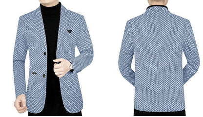 Men Business Casual Blazers Jackets New Male Checkered Suits Coats High Quality Man Spring Slim Blazers Jackets Coats Size 4XL