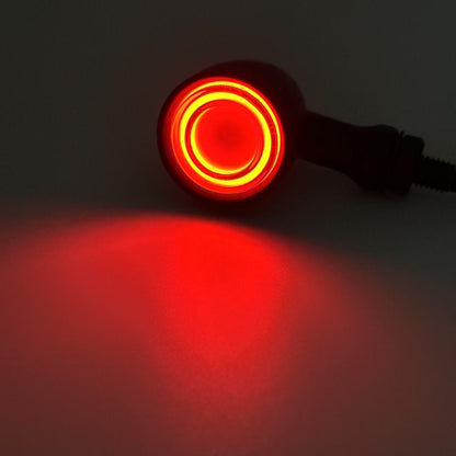 Front Rear LED Motorcycle Bullet Indicator Turn Signal Light 3 in 1 Running Brake Taillight Retro Integrated Light For Harley