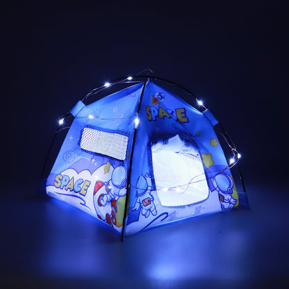 Barraca de camping em miniatura 1:12 com luzes, barraca de camping que brilha, modelo para casa de bonecas, acessório de cenário em escala, decoração para fotografia