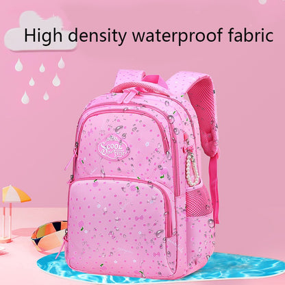 Mochilas escolares infantis ortopédicas para meninas, com estampa de frutas e flores, para 1º ao 6º ano, mochila adolescente