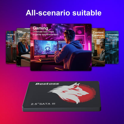Bestoss SSD 2,5 polegadas Sata 3.0 120GB 128GB 240GB 256GB 480GB 512GB 1TB 2TB Disco Rígido Solid State Drives para PC/Laptop