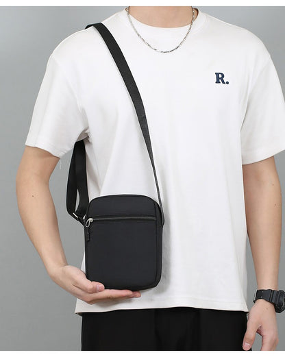 Simple Casual Mini Crossbody Bag Men's Nylon Small Shoulder Bag For Men Oxford Messenger Phone Side Sling Bag Husband Chest Pack
