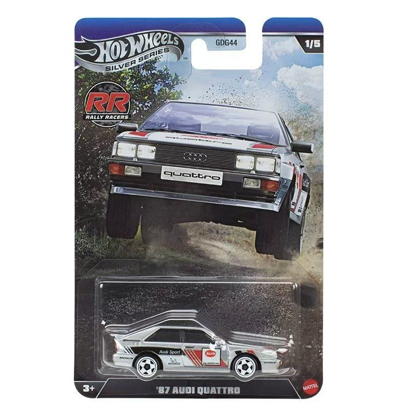 Hot Wheels Pop Culture Silver Label Rally Racing Series Car Model 1/64 Honda S800 Audi DieCast Cars Model Coleção Presente para Meninos