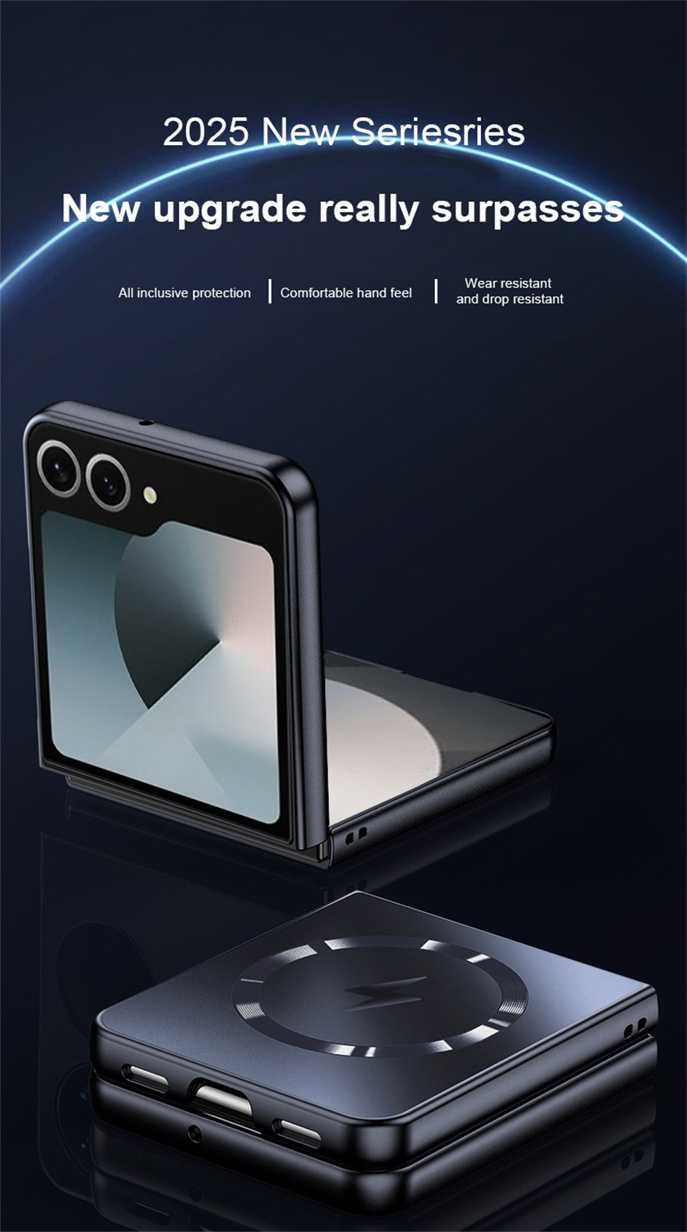 Capa de Telefone Magnética AG Fosca Luxuosa Para Magsafe Para Samsung Z Flip 7 FE 6 5 zflip 4 3 Capa Protetora de Carregamento Sem Fio