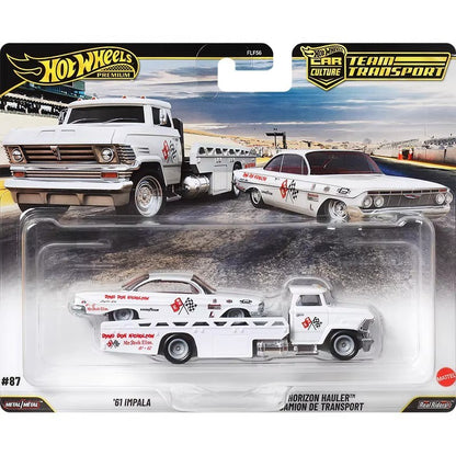 Hot Wheels FLF56-J Team Transport Series,Toyota GR Supra Impala Ford Capri GR5,1:64 Diecast Vehicle Collectible Toy Gift for Kid