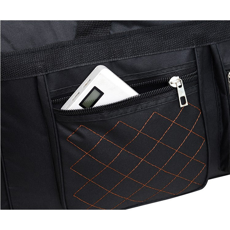 Men's Large Capacity Luggage Bag - Multi Pocket Travel Bag with Zipper Closure, Foldable Design, Ideal for Vacation and Sports E