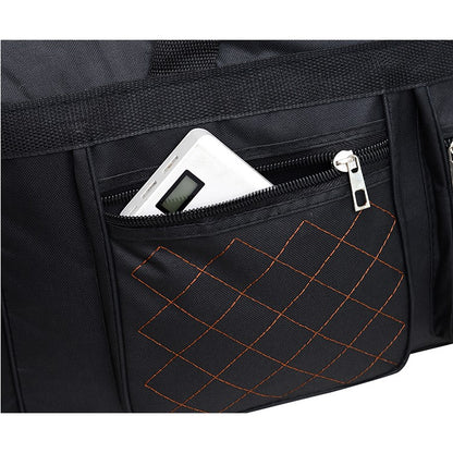 Men's Large Capacity Luggage Bag - Multi Pocket Travel Bag with Zipper Closure, Foldable Design, Ideal for Vacation and Sports E