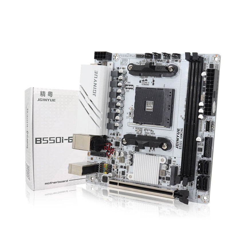 JINGYUE B550I GAMING Motherboard AM4 PCIe 4.0 Dual M.2 DDR4 Mini-ITX for AMD Ryzen 5000 4000 Gaming PC