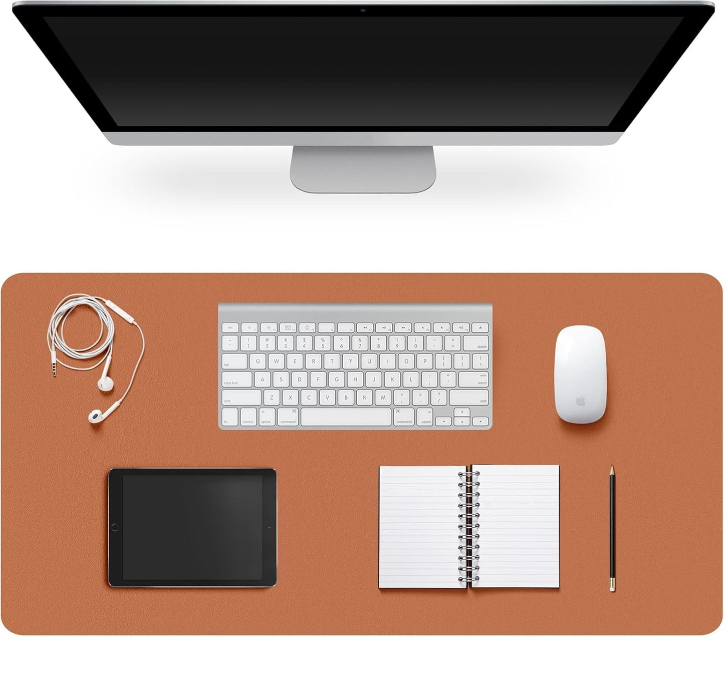 Desk Pad Protector, Non-Slip PU Leather Large Mouse Pad, Easy Clean, Writing Pad for Office/Home/Decor/School Desk Mat