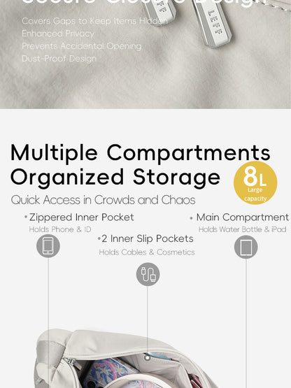 LEFF Fashion Women Crossbody Bag High Quality Nylon Commuting Bags Waterproof Outdoor Travel Shoulder Bag New Causal Female Bags