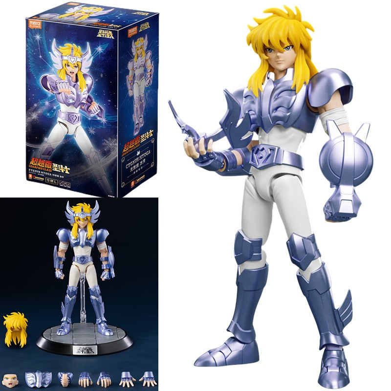 BLOKEES Original Saint Seiya CAPRICORN SHURA DRAGON SHIRYU CÂNCER MÁSCARA DA MORTE CAMPEÃO CLASSE Boneco de Ação Modelo de Anime Brinquedo Presente