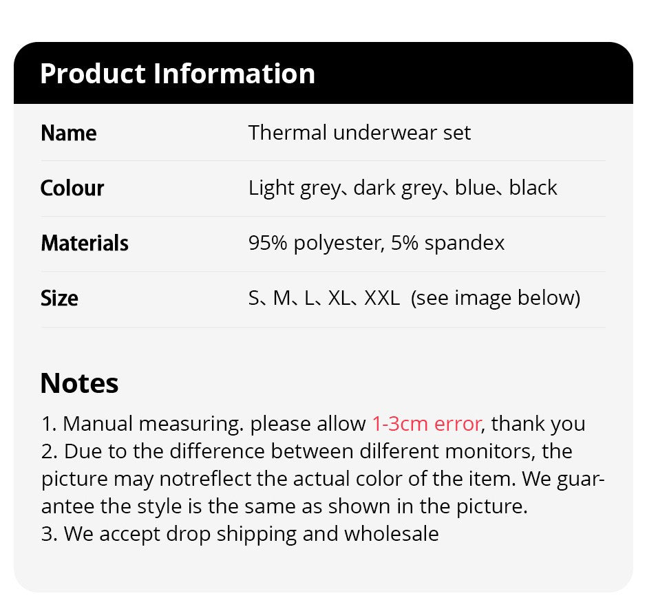 4-Piece /2-Piece Men's Long-sleeved Trousers In Autumn And Winter Thermal Underwear Casual Joker Sports Fitness Solid Color Suit