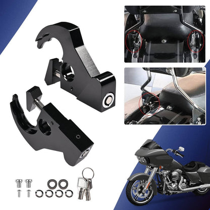 Kit de Montagem de Encosto de Liberação Rápida para Sissy Bar Harley Davidson Bagageiro 1984-2024 para Touring para Softail para Sportster