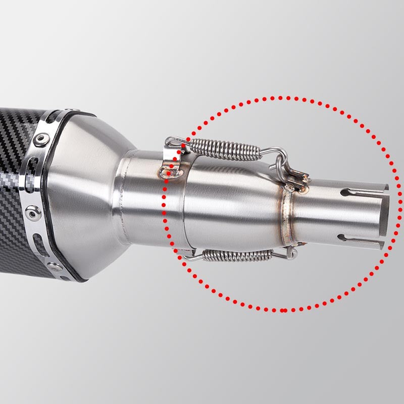 28 32 38 45mm Adapter 51mm Exhaust Section Non-Destructive Install Motorcycle Exhaust Pipe Modification Exhaust Middle Section