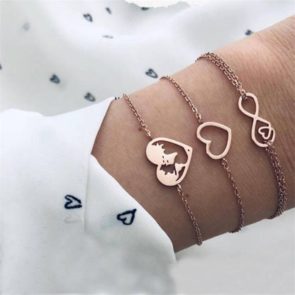 Conjunto de Pulseiras Femininas Corrente Cubana, Cor Dourada, Boho Retrô, Torção Grossa, Joias da Moda de Qualidade, 11 Peças, 2024