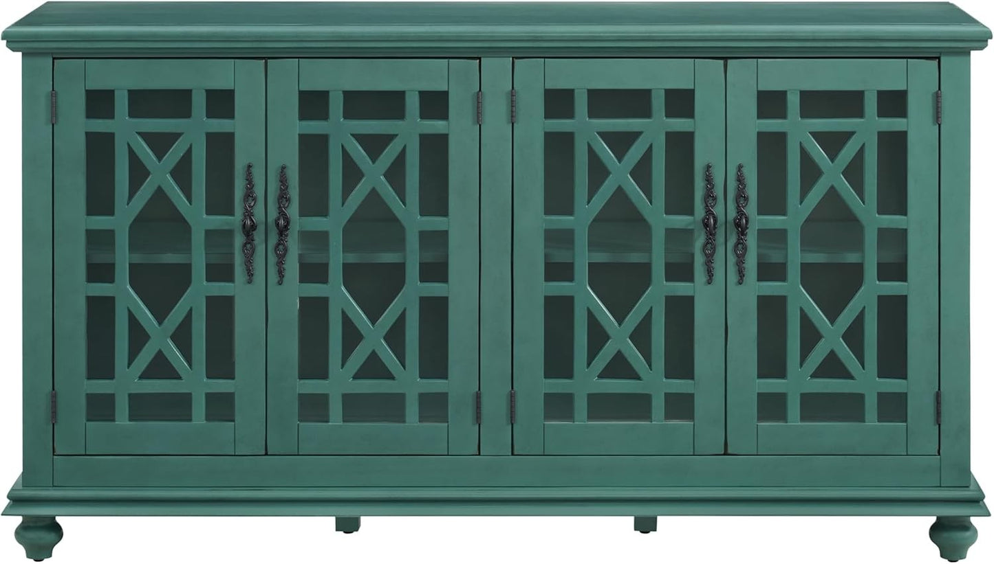 "Elegant TV Stand - 63" W x 35" H Slim Media Console, Modern Design for Living Room & Bedroom";;VERDADEIRO;;"Antique Black