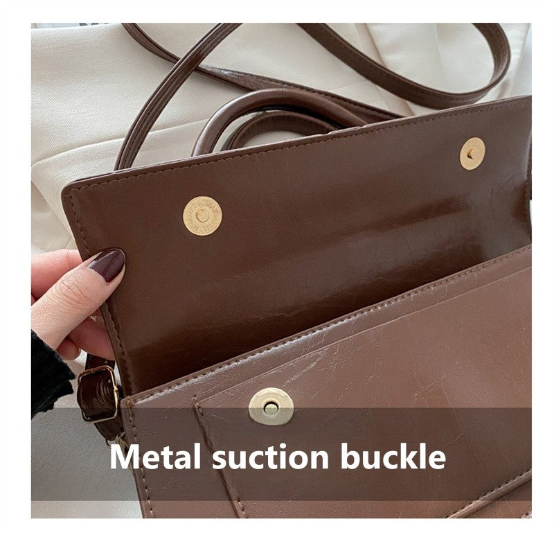High Quality PU Leather Handbag Purse Women's Bag Solid Color Shoulder Crossbody Bags Lady Messenger Small Tote for Women Girls