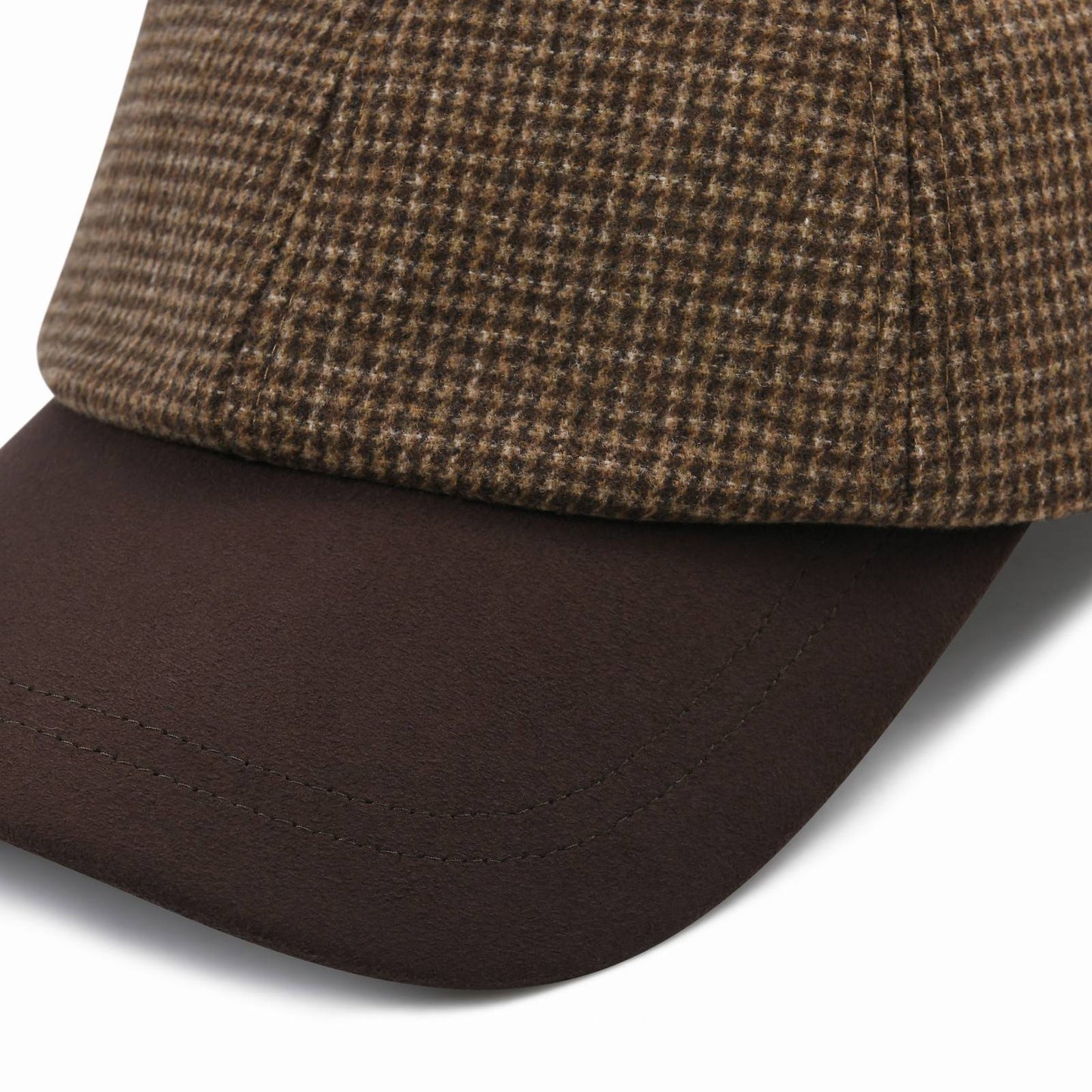 BOTVELA Men's Wool Tweed Baseball Cap Casual Style Soft Adjustable Unstructured Hat