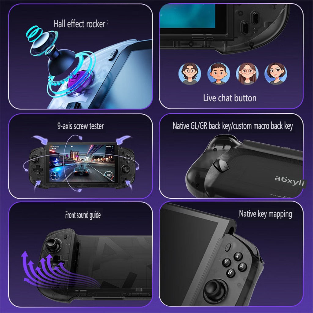 Abxylute N6 Game Controller for Switch 2 Wired Gamepad Integrated Direct Plug in Handle Native Protocol Joycon Vibration Custom