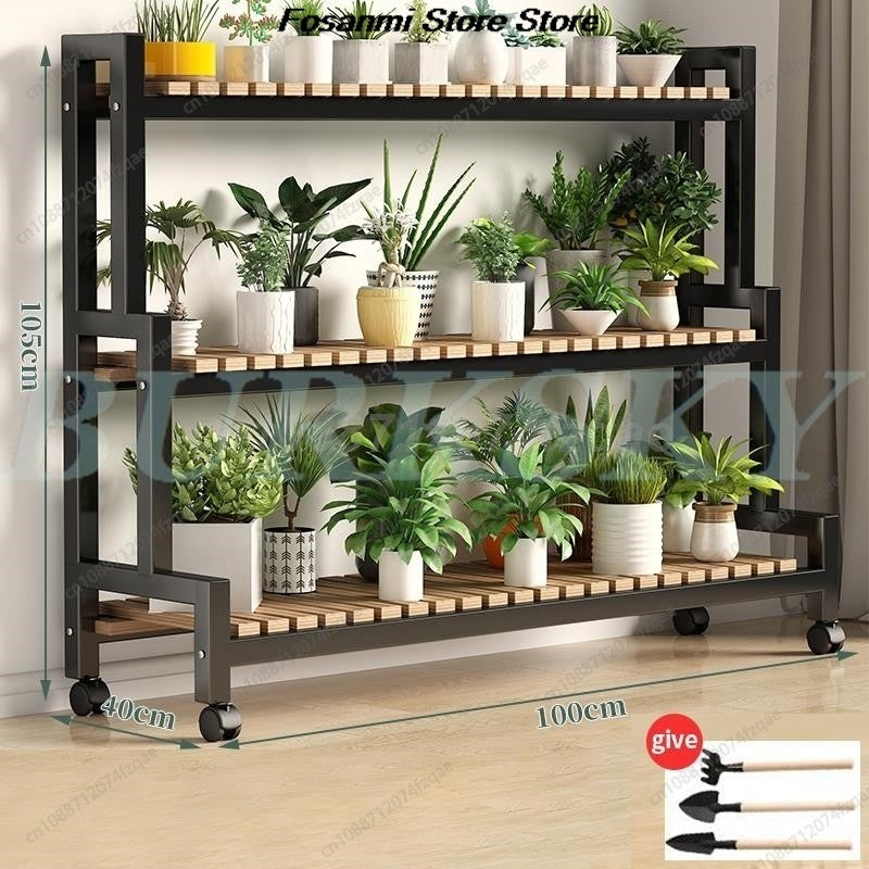 Floor-standing Plant Stand, Flower Stand, Flower Shelf, Planter Rack, Storage Organizer, Display  Garden, Balcony, 2, 3, 4Tier