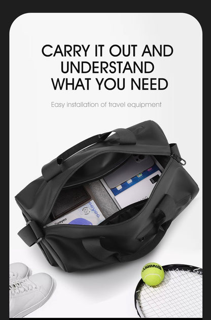 Zipper Large Capacity Oxford Travel Bags Solid Fitness Bags Thickened Fabric High Capacity Waterproof Luggage Sports Bags