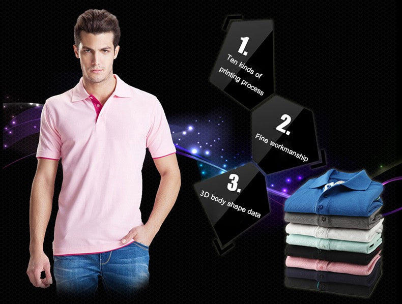 URSPORTTECH Men's Polo Shirt For Men Desiger Polos Men Cotton Short Sleeve shirt Clothes jerseys golftennis Plus Size XS- XXXL