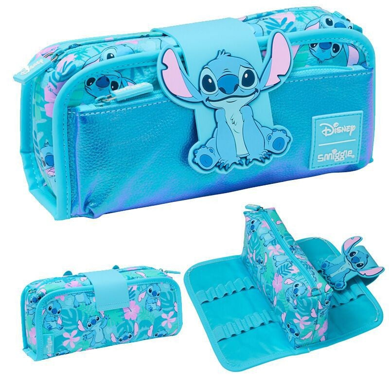 Miniso Disney Stitch Kawaii Children Schoolbag Set Cartoon Student Bookbag Lunch Bag Pen Case Casual High Capacity Backpack Gift