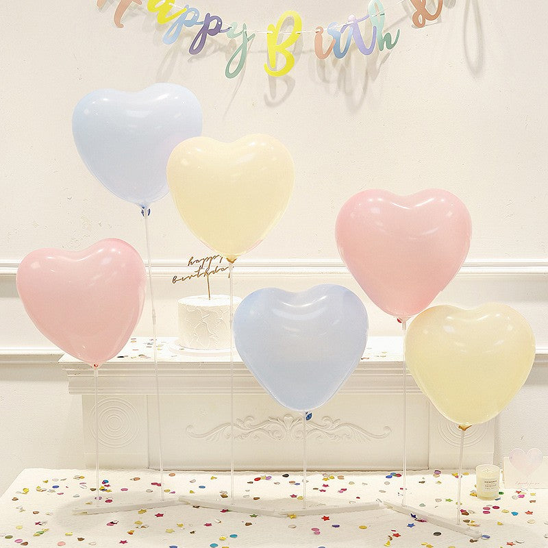 10/20/30/50pcs 12inch Macaron Heart-shaped Latex Balloon Helium Balloons Valentine's Day Wedding Birthday Party Decoration