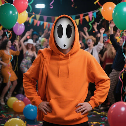 Game Bros Shy Guy Mask Cosplay Funny Unisex Adlut Plastick Masks Halloween Carnival Party Costume Props Masquerade Cartoon Chara