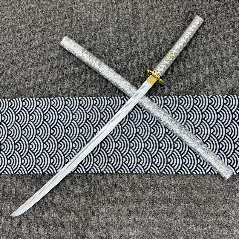 Quality Rosewood Blade Japanese Samurai Katana Sword Wooden Saya Fit Exercise Training Cosplay Props Unsharp