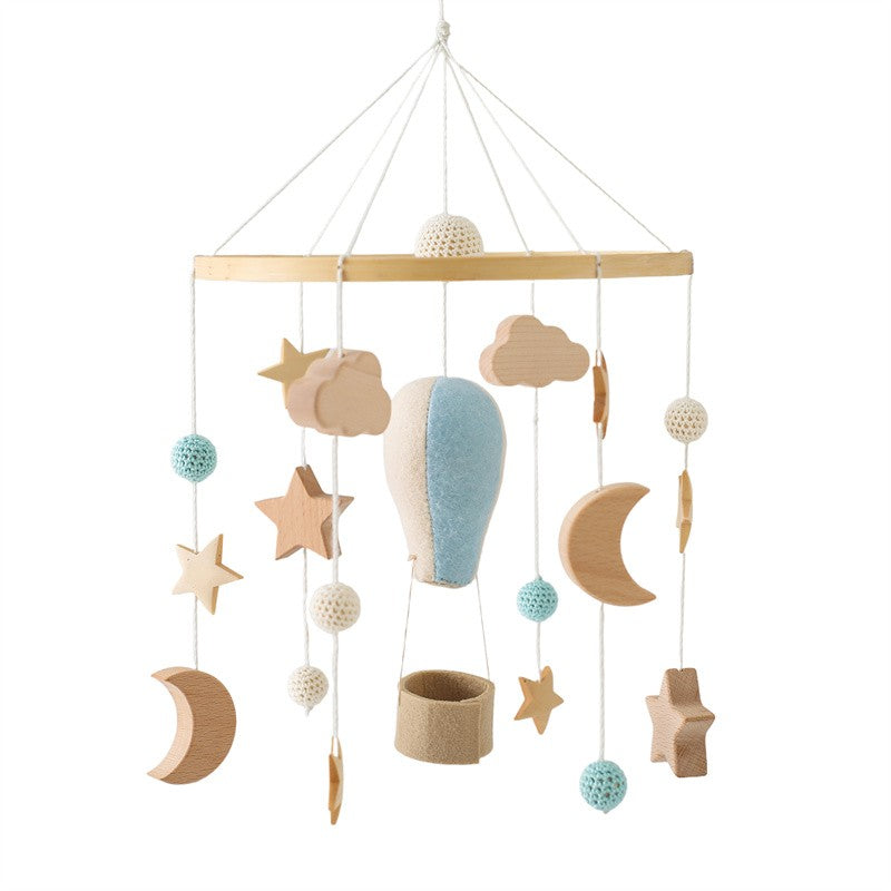 Baby Wooden Bracket Bed Bell 0 6 Months Toy Bracket Accessories Hanging Bracket Soft Mobile On the Bed Baby Room Decoration Crib