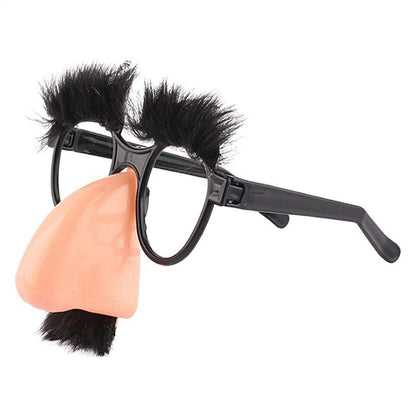 Big Nose Glasses with Eyebrows Mustache Silly Funny Photo Props Halloween Party Eyeglasses Novelty Prank for Birthday Party