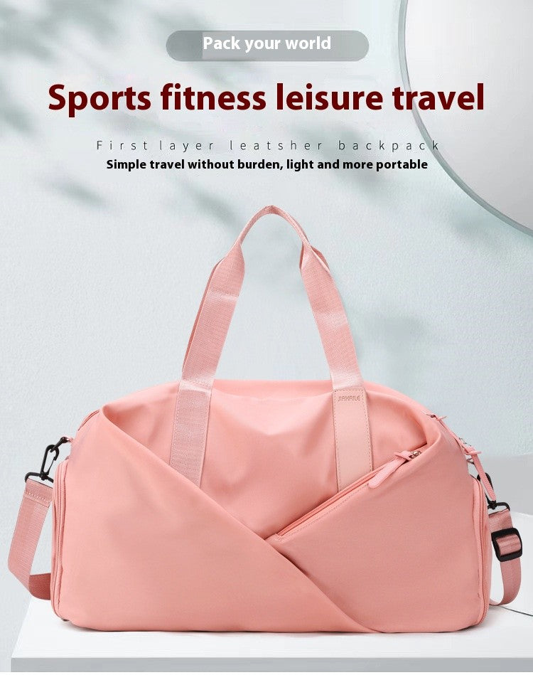 Multifunction Travel Bag Women Sports Gym Fitness Bags Dry and Wet Separation Swimming Shoulder Duffle Handbags Shoes Daypack