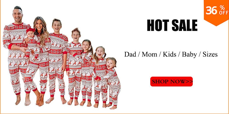 2025 Family Christmas Matching Pajamas Clothes Set Adult Kid Pyjama Homewear Dad Mom Children's Baby Christmas Nightwear Outfit