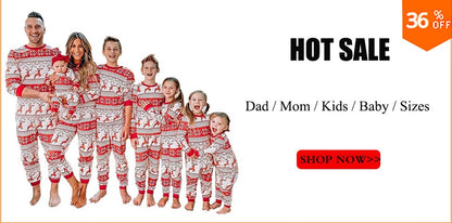 2025 Family Christmas Matching Pajamas Clothes Set Adult Kid Pyjama Homewear Dad Mom Children's Baby Christmas Nightwear Outfit