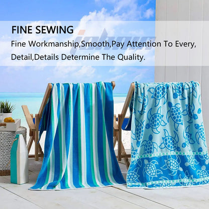 Beach Towel S-Scotty C-Cameron Printed Towel White thread One Piece Anime Bath Towel 75x150cm Bathroom Shower Washcloth Home