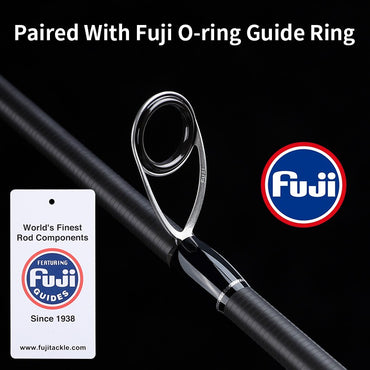 Vara de Pesca LINNHUE TS Fuji Guide Lure Rod 1.68-2.7m 2/3 Seções Fibra de Carbono Leve Vara de Spinning Vara de Baitcasting Haste de Presente Capa de Vara