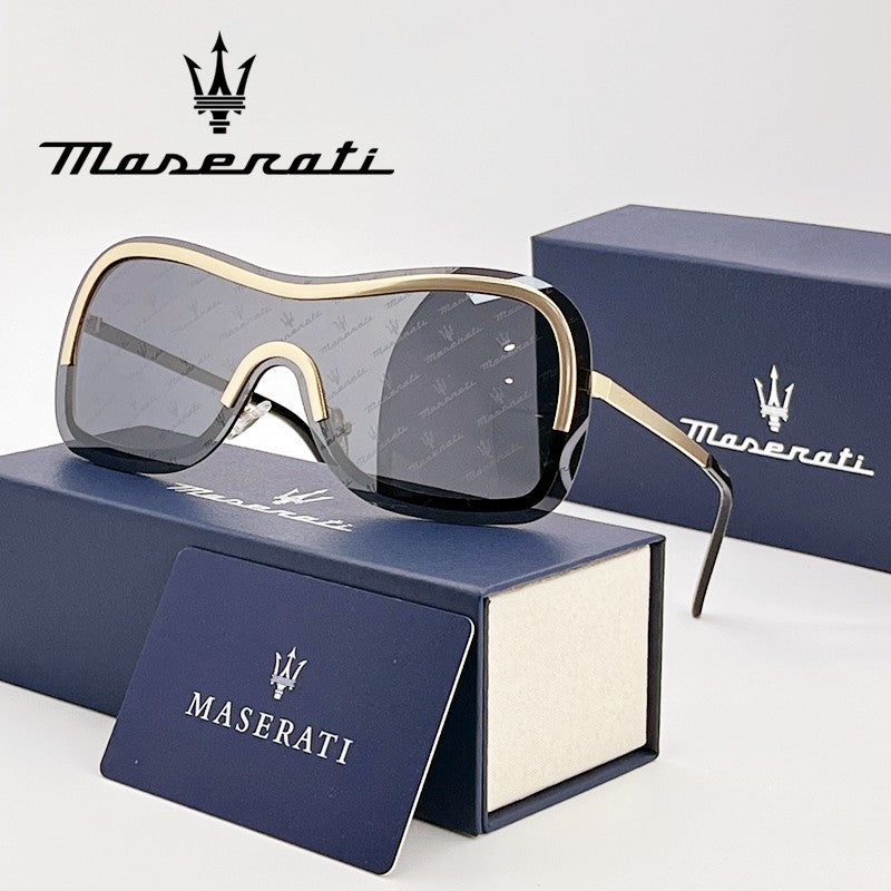 Óculos de sol de luxo MASERATI para ciclismo, proteção UV400, com escudo anti-reflexo 10783