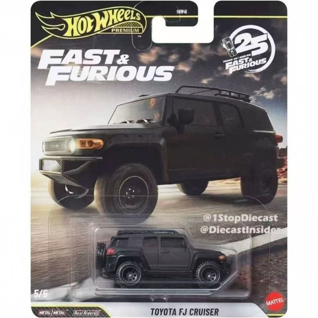 New Hot Wheels Hnw46 Car Cultures Fast & Furious Mitsubishi Eclipse Mercedes-Benz 500 Ford Mustang Lyken Toyota Fj Cruiser Car