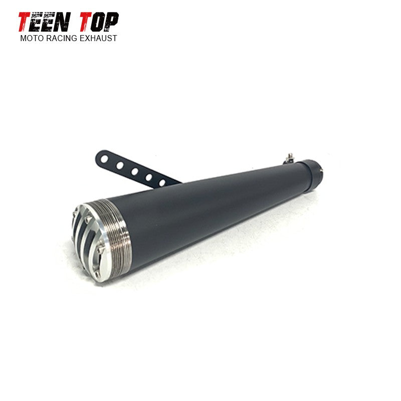 38 40 42 45MM Retro Motorcycle Exhaust Pipe For Harley Honda 125CC 250CC Exhaust Muffler 430mm Punk Racing Tailpipe Escape Moto