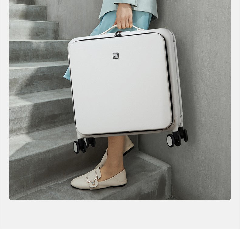 Hanke New Design Luggage Business Travel Suitcase Carry On Boarding Cabin Trolley Case PC Material Rolling Spinner Wheels