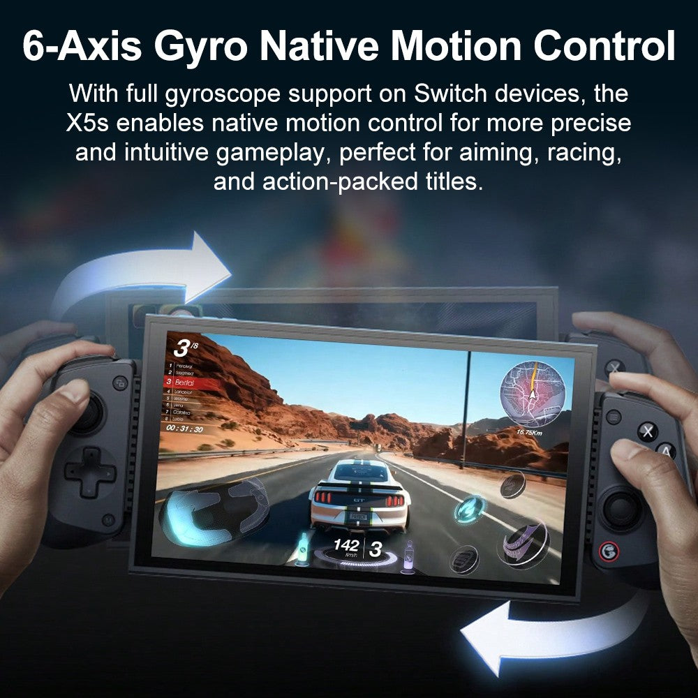 GameSir X5s Phone Gamepad for Android iOS Nintendo Switch 2/1 PC Wireless Controle Tri-mode Connectivity Hall Effect Sticks
