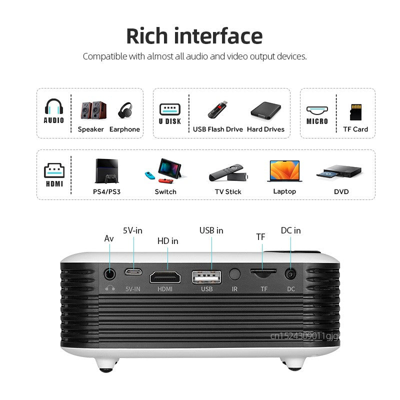 Mini Projetor AUN A2000 Home Theater Portátil Projetor 3D LED Smartphone TV Projetor Laser para Vídeo Cinema Full HD 1080P
