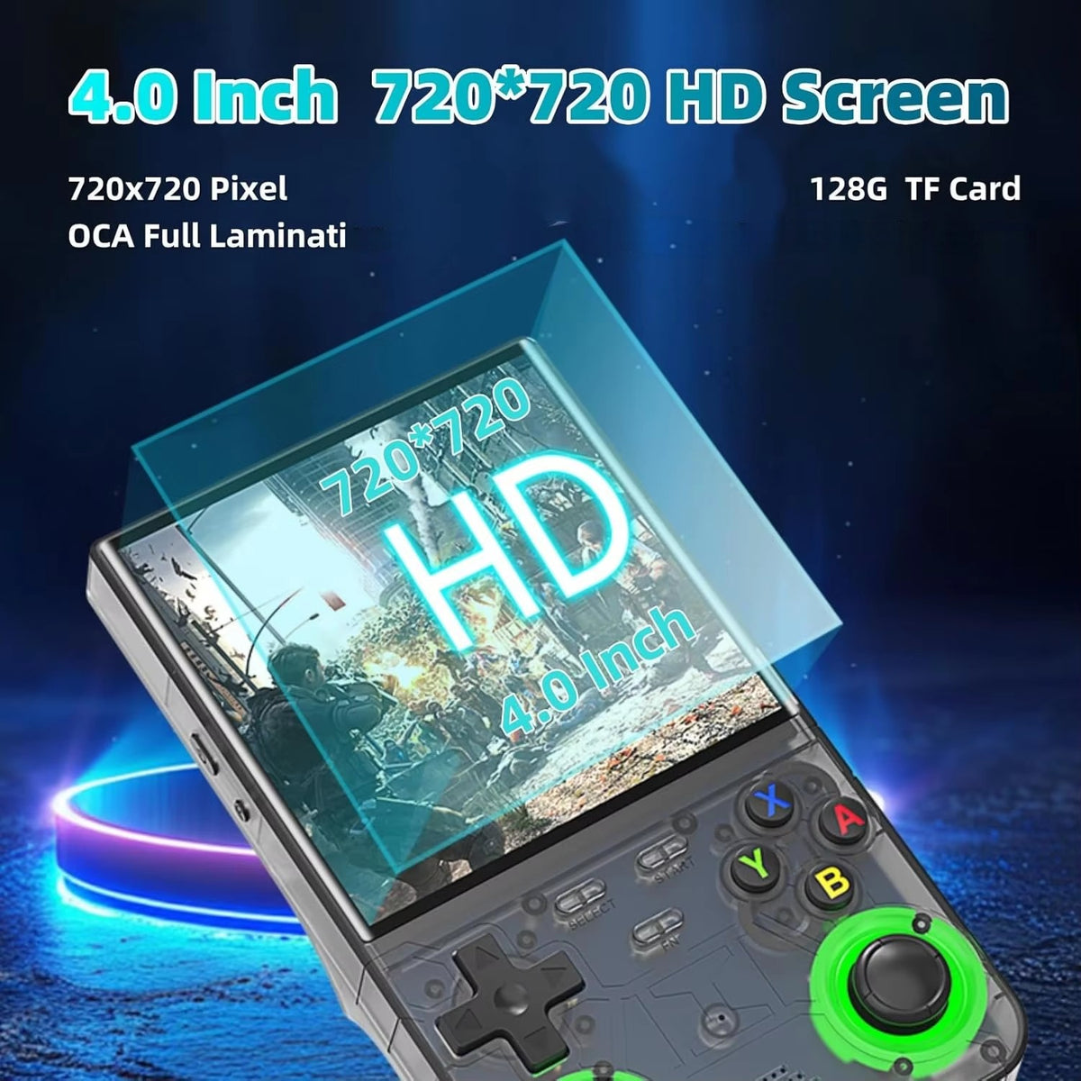 R36 Ultra Handheld WIFI Game Player 4 Inch IPS Screen Open Source Retro Video Player 64G/128G Memory Games