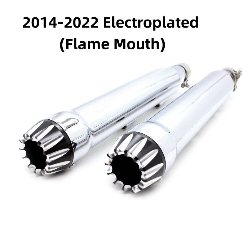 For Harley-Davidson XL883N/1200/X48 2014-2022 model, modification accessories - Snake exhaust pipe with deep-toned tail section