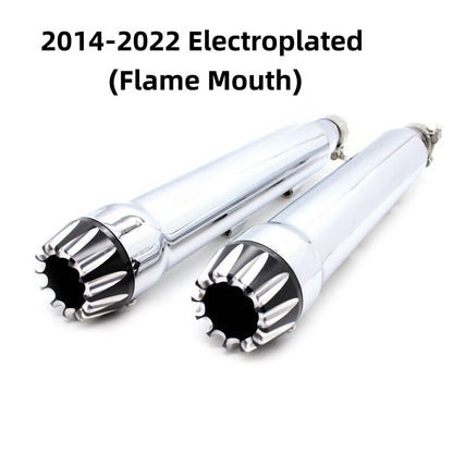 For Harley-Davidson XL883N/1200/X48 2014-2022 model, modification accessories - Snake exhaust pipe with deep-toned tail section