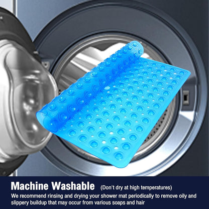 1pc 21x21inch Square Non-Slip Shower Mat – Anti-Slip Shower Mats– Secure Grip for Shower Stall Floors - Bathroom Mat Clear