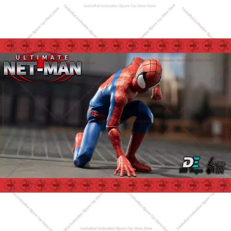 6in Studio 1/12 Ultimate Netman Red Ultimate Black Symbiote Action Figure Anime Toy em Estoque Original